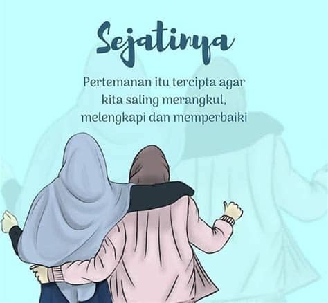 "Seharusnya persahabatan itu saling melengkapi .. saling ...
