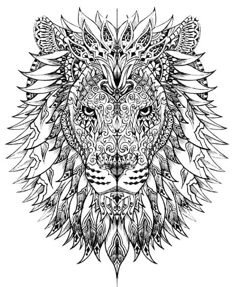 Coloring Pages For Adults Difficult Animals