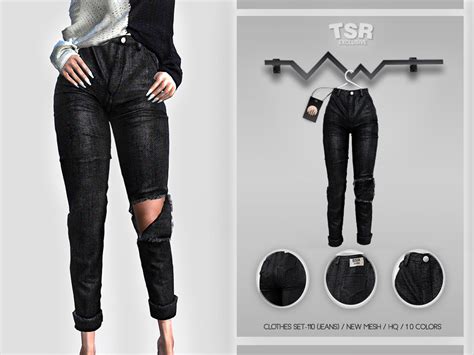 The Sims Resource Clothes Set 110 Jeans Bd418