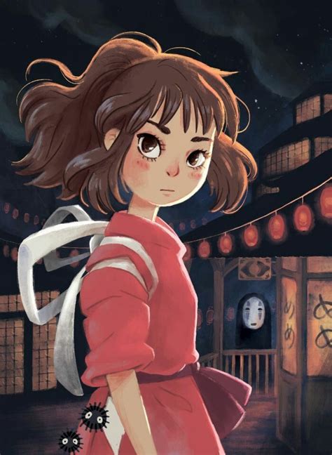 Spirited Away Chihiro Backing Up Studio Ghibli Fanart Chihiro Fanart Ghibli Fanart Kulturaupice