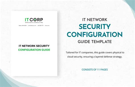 It Network Security Configuration Guide Template Download In Word