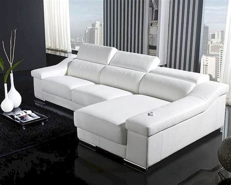 Rated 0 out of 5. White L Shape Leather Sectional Sofa Set 44LT136CW