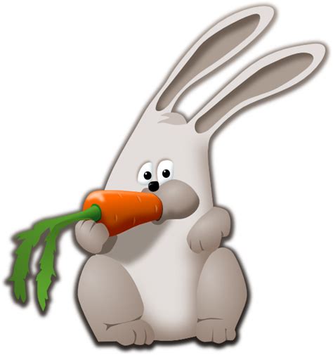 Bunny Eating Carrot Clip Art At Vector Clip Art Online