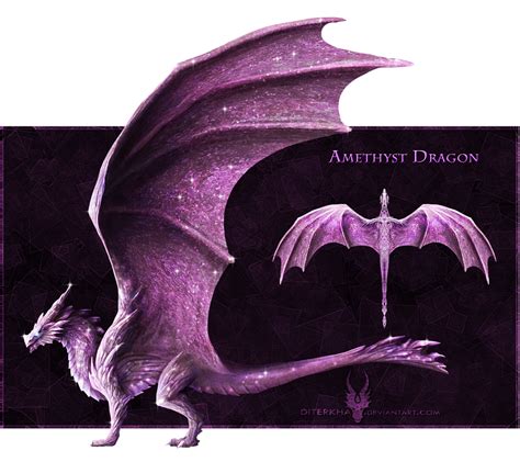 Closed Amethyst Gem Dragon For Sale By Diterkha On Deviantart