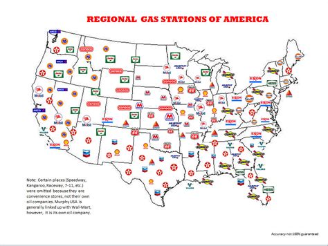 Regional Gas Stations Of America One Day This Map Will Ha Flickr