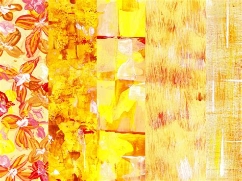 Yellow Abstract Painting Backgrounds 