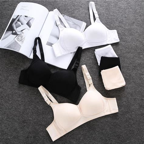 2pcs Set Teenage Girl Underwear Set Sexy Bras For Girls Puberty Brassiere Cotton Training Bra