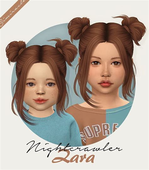 Nightcrawler Lime Hair For Kids And Toddlers At Simiracle Sims 4