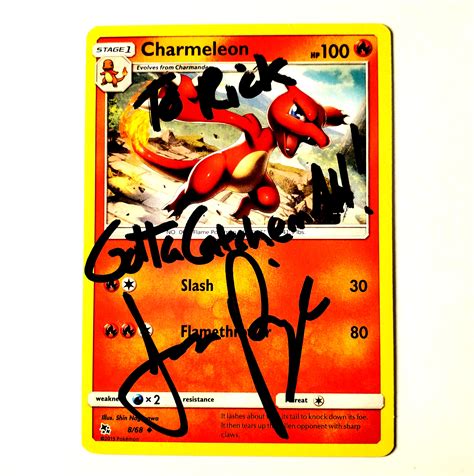 In some cases, the limit is set in. Autographed Charmeleon Card Limited Supply - JasonPaige.com