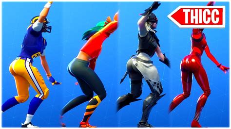 New Thicc Lavish Dance Emote Performed With Hot Female Skins 😍 ️ Fortnite Shop Youtube