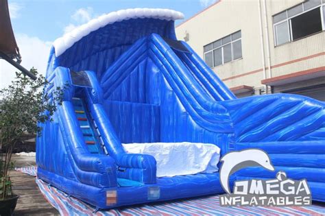 30ft Inflatable Cliff Jump With Slide Omega Inflatables Factory