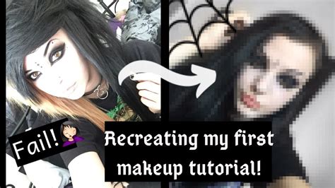 I Tried To Follow My Emo Makeup Tutorial Youtube