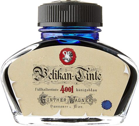 Pelikan 4001 Historical Bottled Ink For Fountain Pens Royal Blue 62