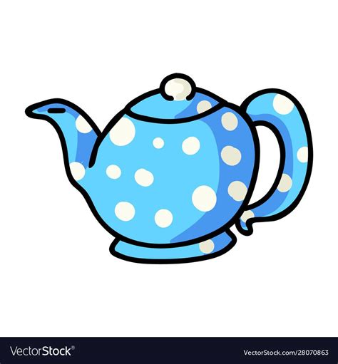 Cute Teapot Free Preview Crockery Adobe Illustrator Hand Drawn