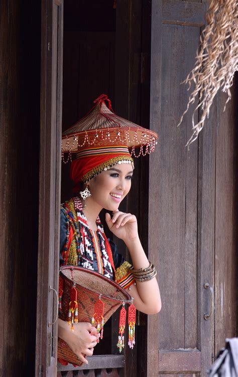 Traditional Dress In Sarawak Malaysia Sarawak Is One Of The Two Malaysian States On The Island