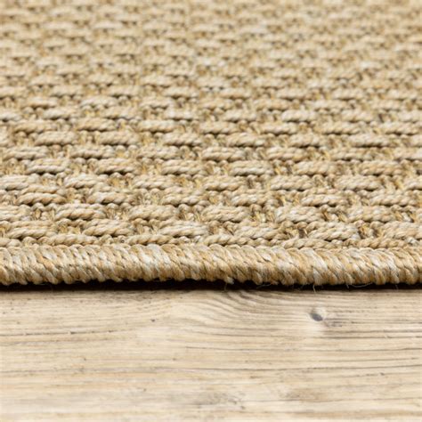 Key West Indoor And Outdoor Sisal Look Sand Rug Contemporary