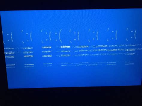 Got Probably The Worst Blue Screen Yesterday Pcmasterrace