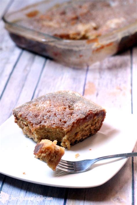 Made with a can of crushed pineapple which makes it very moist, without adding a ton of fat. Easy Pear Cake | The Gracious Wife