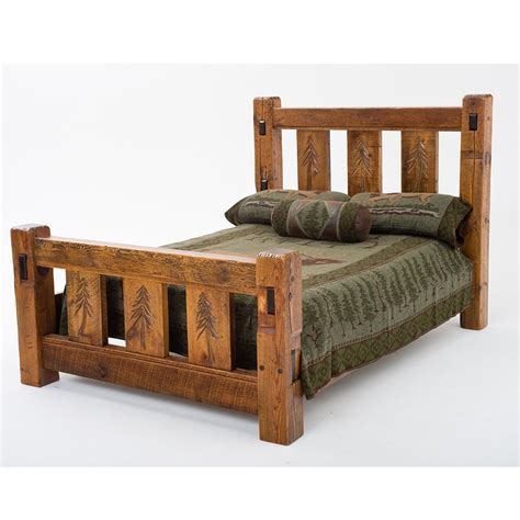 Barnwood beds for rustic bedrooms including reclaimed wood beds. Giant Grove Reclaimed Barn Wood Bedroom Collection