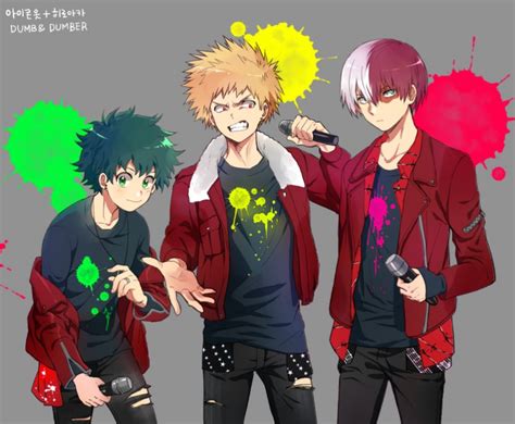 Boku No Hero Academia Midoriya Izuku Katsuki Bakugou Todoroki