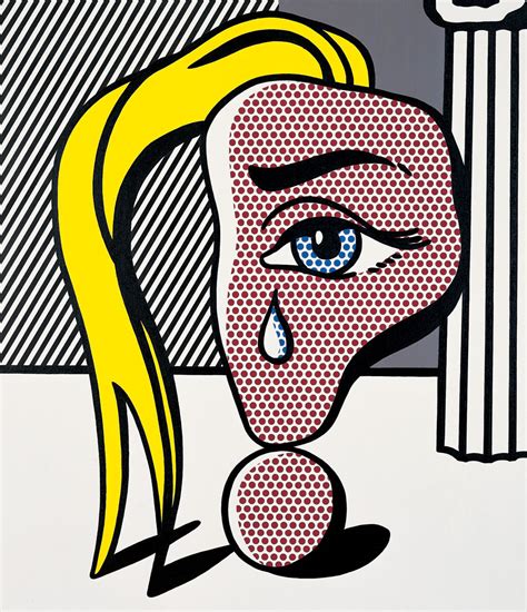 Pop Art And Roy Lichtenstein Girl With Tear Iii