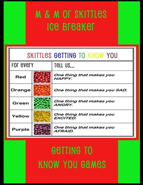 Skittles Ice Breaker Pdf Best Games Walkthrough