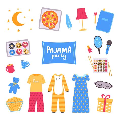 Pajama Party Clip Art Library
