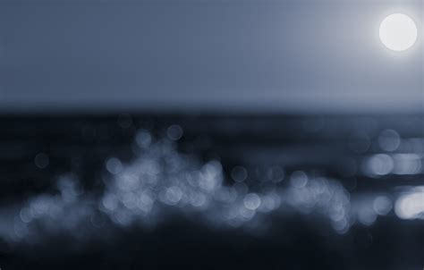 Wallpaper Waves Moon Sea Ocean Moonlight Images For Desktop