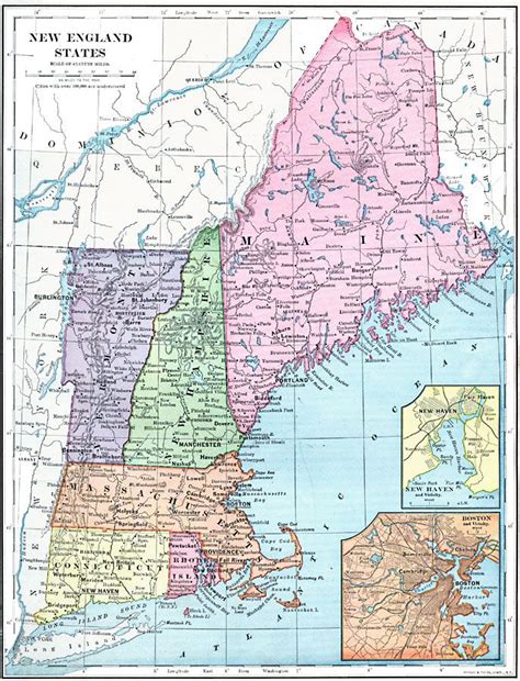 New England Usa England Map Map Art New England Usa