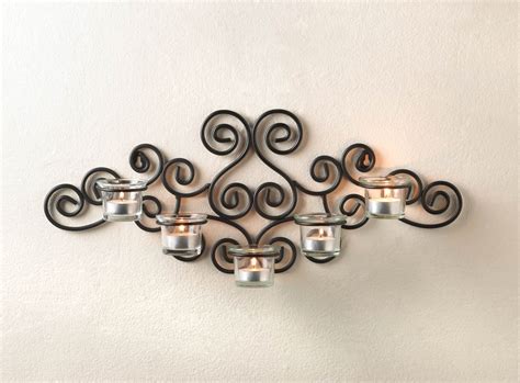 Wrought Iron Candle Holders Beautiful Decoration For The Walls In