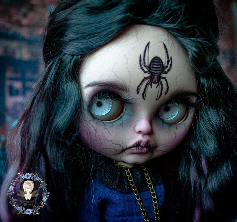 Really Cool Creepy Blythe Doll Scary Dolls Gothic Dolls Blythe Dolls