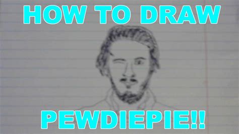 How To Draw Pewdiepie Very Easy Youtube