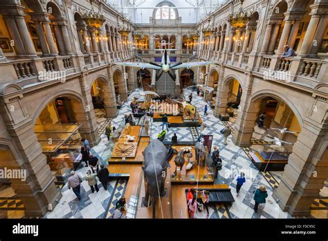 Interior Of Hall Of Kelvingrove Art Gallery And Museum In Glasgow