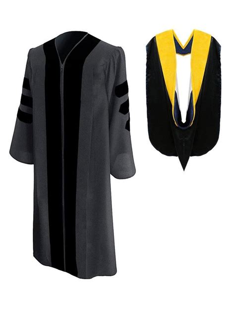 Classic Doctoral Graduation Gown And Hood Package Graduation Attire