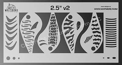 261 Lure Stencil Fishing Lure Pattern Svg SVG PNG EPS DXF File