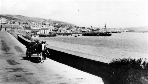 Tour Scotland Old Photograph Horse And Cart Harbour Stromness Orkney