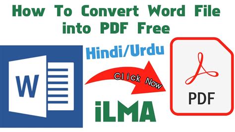 How To Convert A Word File Into Pdf Free In Urduhindi Convert World
