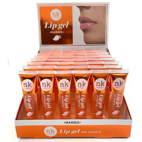 Nicka K Nk Lip Gel Lip Gloss Display Mango 48pcs Lip Products