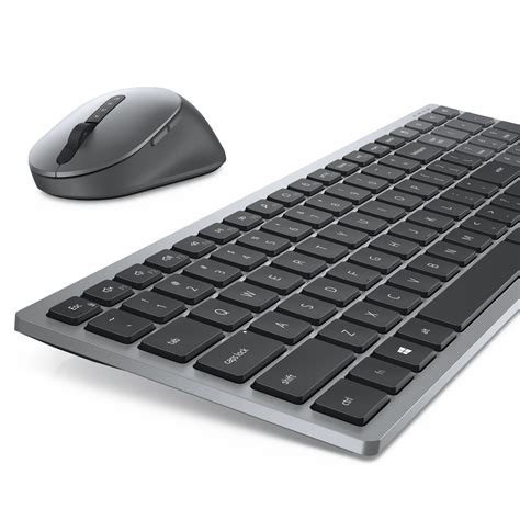 Dell Km7120w Keyboard Rf Wireless Bluetooth Qwerty Grey Titanium 13