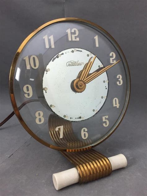 Sold Price Vintage Art Deco Telechron Model 5H59 Electric Clock