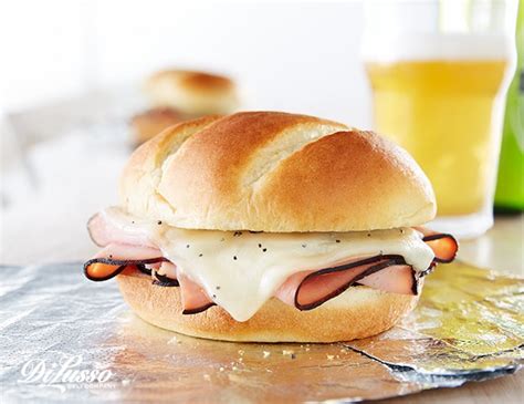 Hot Ham And Swiss Cheese Sandwiches Di Lusso Deli