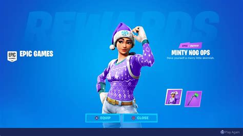 How To Get New Minty Nog Ops Skin In Fortnite Youtube