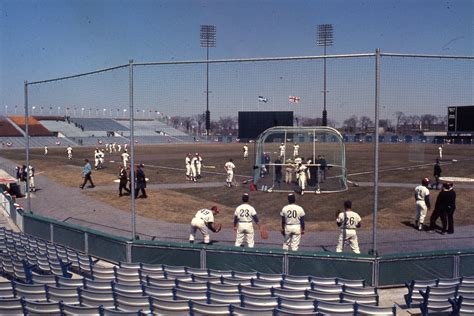 Check 'jarry park stadium' translations into french. Montreal Expos taking BP before Opening Day in 1969. Jarry Park. | Montreal Expos | Pinterest ...