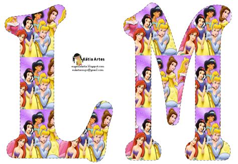 Alfabeto Bellas Princesas Disney Oh My Alfabetos