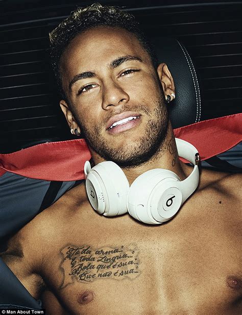 Psg Star Neymar Poses Topless On Magazine Front Cover Daily Mail Online
