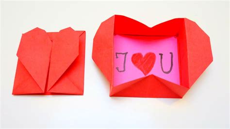 Origami Heart Box Valentines Day Crafts Emma Diy 17 Youtube