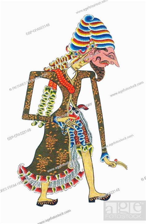 Indonesia Wayang Kulit Shadow Puppet Figure From The Ancient Hindu
