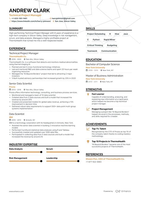Exciting Silicon Valley Resume Example And Ultimate Guide For 2023