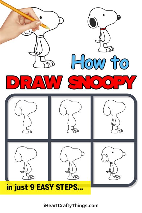 Snoopy Drawing How To Draw Snoopy Step By Step