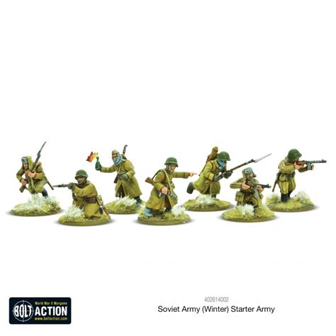 Soviet Army Winter Starter Army Box Set 28mm Wwii Warlord Games